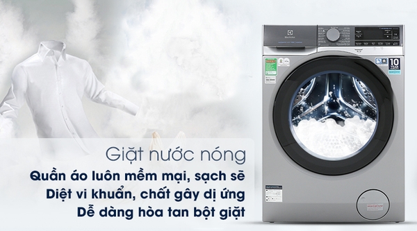 Công nghệ giặt nước nóng trên máy giặt của Electrolux