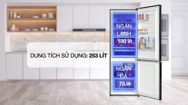 Tủ lạnh 250L, ngăn đá dưới, có dòng nào có đông mềm không?