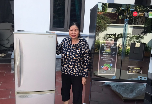 Bàn giao bộ 3 sản phẩm đỉnh cao :Tivi Samsung Tủ lạnh Panasonic Máy giặt Electrolux tại Cộng Hòa , Quốc Oai, Hà Nội