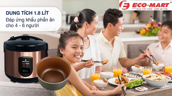 Top 3 nồi cơm điện 1.8L Bluestone, 2023