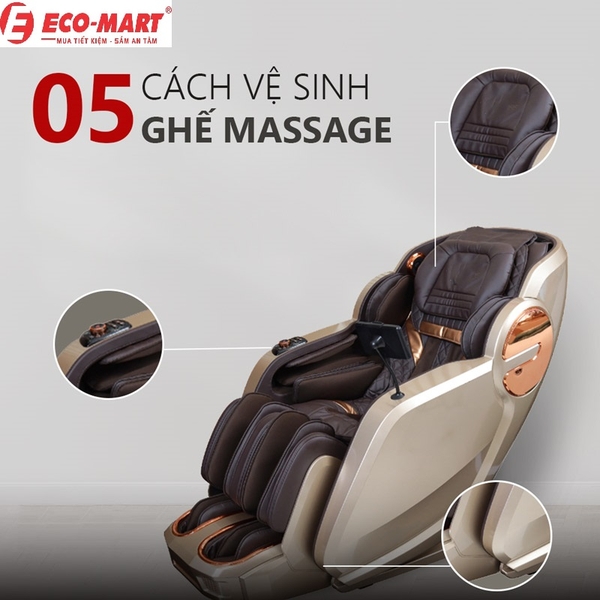 Vệ sinh da ghế massage theo 5 cách sau đây đảm bảo ghế luôn bền mới