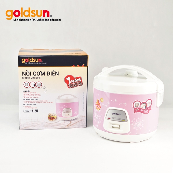 Đánh giá chi tiết nồi cơm điện Goldsun GRC5001 dung tích 1.8 lít