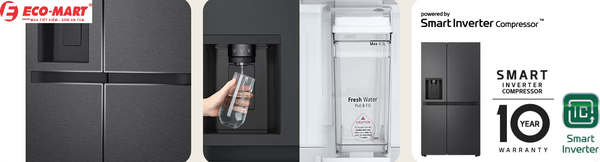 8 lý do nên sở hữu tủ lạnh LG LSI63BLMA Side by Side 641L cho gia đình bạn