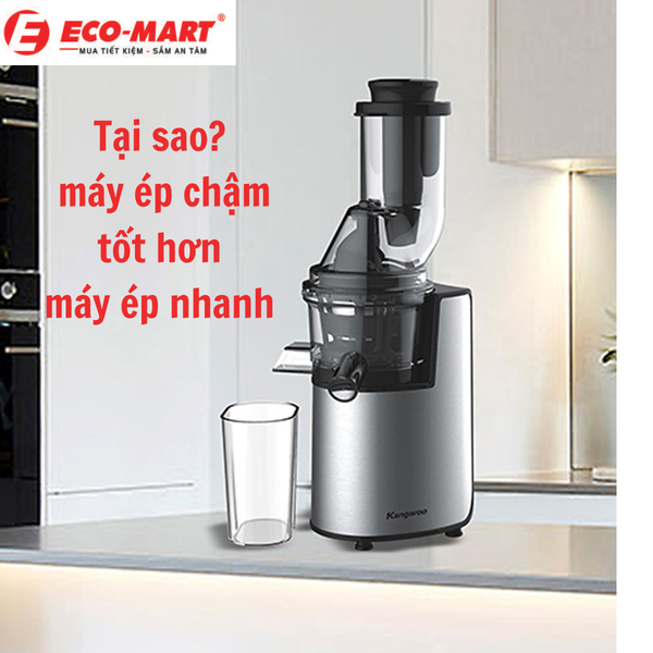 Tại sao máy ép chậm tốt hơn máy ép nhanh truyền thống ?