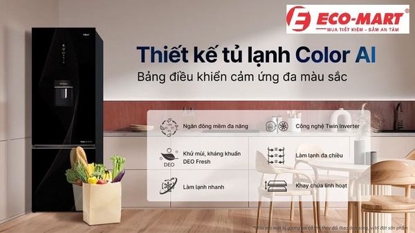 Đánh giá: Tủ lạnh Aqua AQR-B380MA(WGP)U1 - Hoàn hảo và Sang trọng