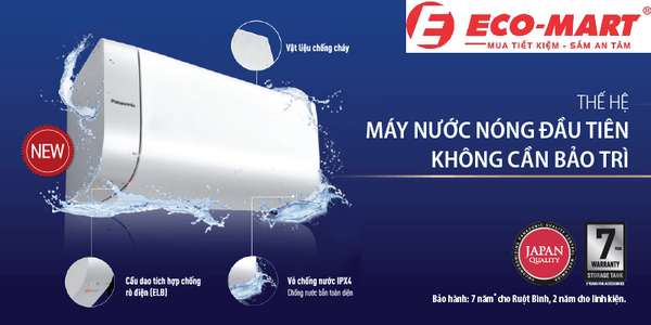 3 bình nóng lạnh gián tiếp của Panasonic đáp ứng mọi nhu cầu sử dụng