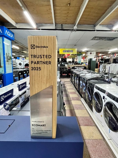 Eco-Mart được vinh danh Electrolux Trusted Partner 2025 – khẳng định uy tín phân phối sản phẩm Electrolux chính hãng, dịch vụ chuyên nghiệp và tận tâm tại Việt Nam.
