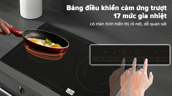 Những tính năng tiện ích và an toàn của bếp từ đôi Bosch PPI82566VN