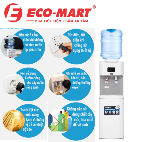 Cách tiết kiệm điện khi sử dụng cây nước nóng lạnh