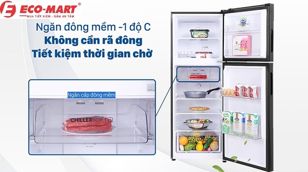 Khám phá tủ lạnh Aqua Inverter 211 lít AQR-T238FA(FB) có đông mềm
