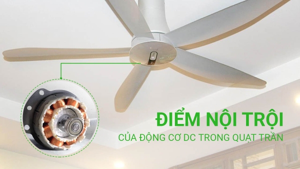 Ưu điểm của động cơ DC và công nghệ ECONAVI trên quạt trần Panasonic