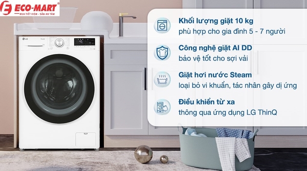 2 công nghệ giặt tiên tiến của máy giặt LG FV1410S4W1
