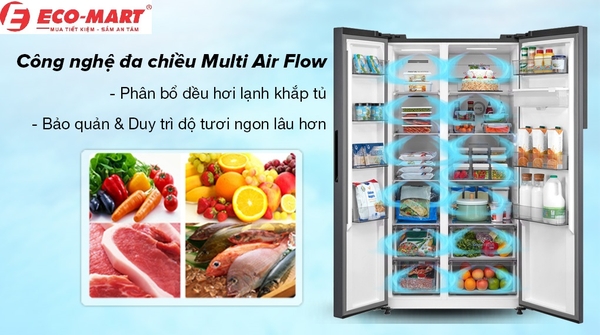 Đánh giá tủ lạnh Toshiba GR-RS775WI-PMV(06)-MG Side by side 596 lít