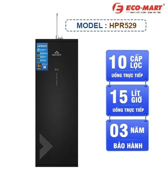 Đánh giá chi tiết máy lọc nước R.O 10 cấp Hòa Phát HPR529