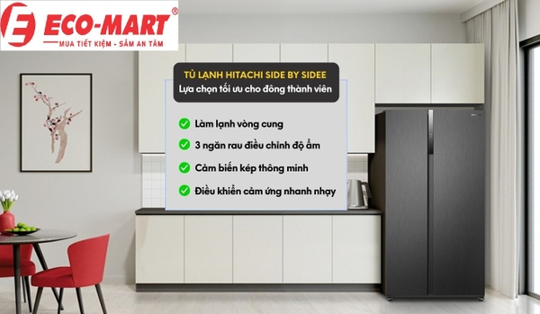 Tủ lạnh Hitachi HRSN9552DDXVN và những đánh giá của người đã sử dụng