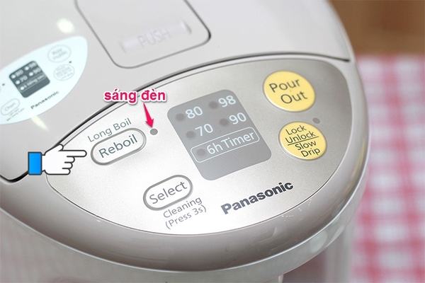 Hướng dẫn sử dụng bình thủy điện Panasonic dòng NC-EG