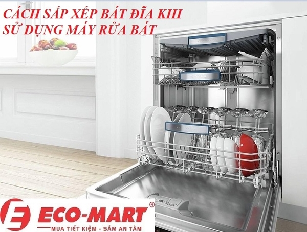 Cách xếp bát đĩa vào máy rửa bát Bosch SMS6ZCI08E để rửa sạch nhất - khô nhất - tiết kiệm nhất ?
