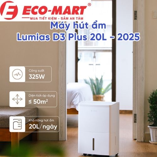 Khám phá máy hút ẩm giá rẻ Lumias D3PLUS