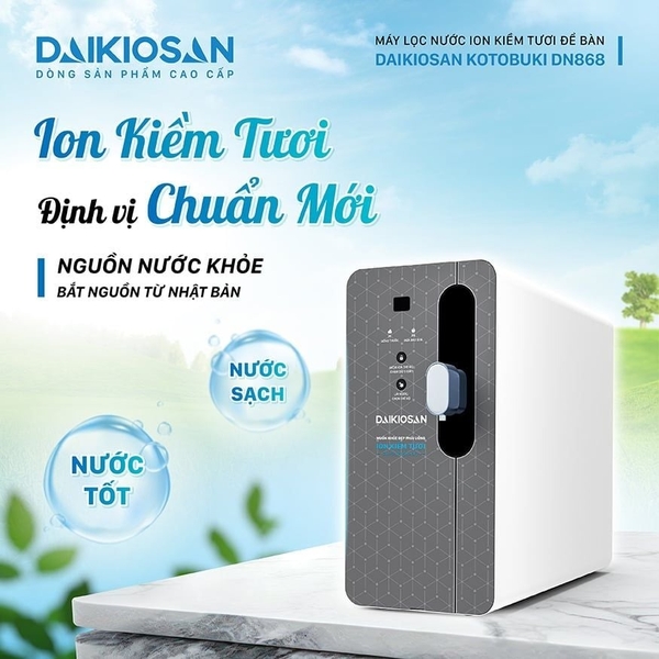 Đánh giá chi tiết máy lọc nước ion kiềm tươi Daikiosan DN868