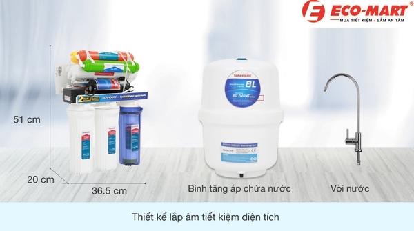 Top 3 máy lọc nước Sunhouse giá rẻ nhất năm 2023