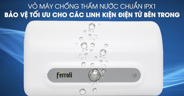 Review chi tiết bình nóng lạnh Ferroli QQEVO30ME 30 lít