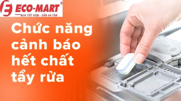 Phân tích Chức năng cảnh báo hết chất tẩy rửa của Máy rửa bát Bosch SMS6ZCI42E