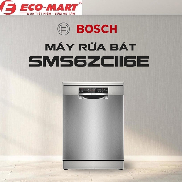 Khả năng tương thích với các loại dụng cụ nhà bếp của máy rửa bát Bosch SMS6ZCI16E