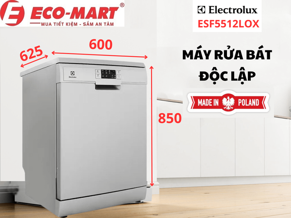 Giải Pháp Khắc Phục Sự Cố Thường Gặp Trên Máy Rửa Bát Electrolux ESF5512LOX