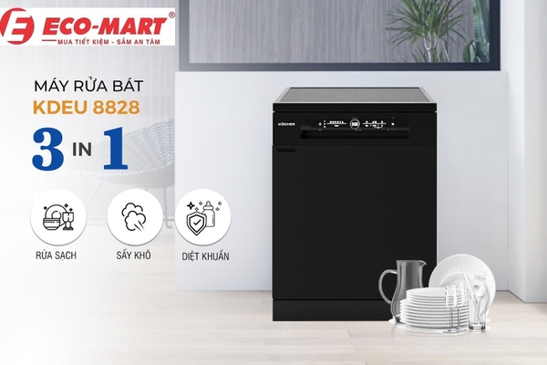 Đánh Giá Tổng Quan Về Máy Rửa Bát Kocher KDEU8828(SM)