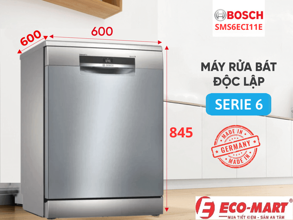 Hướng Dẫn Sử Dụng Máy Rửa Bát Bosch SMS6ECI11E Dòng 13 Bộ Nhập Đức
