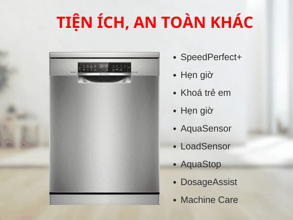 Đánh giá chi tiết máy rửa bát Bosch SMS6ZCI16E