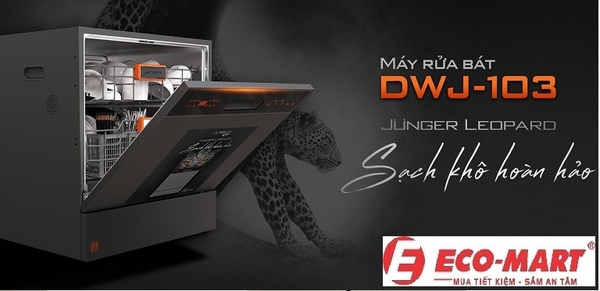 Review Chi Tiết Máy Rửa Bát Junger Leopard DWJ-103 - Công Nghệ Fresh Air Độc Quyền