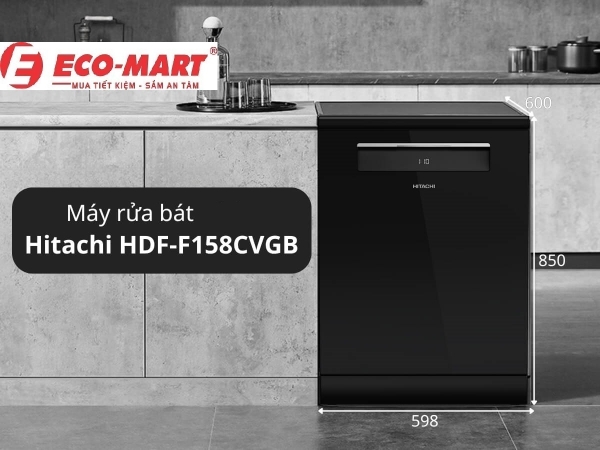 Công Nghệ Intense Wash - Rửa Chuyên Sâu Bằng Nước Nóng Của Máy Rửa Bát Hitachi HDF-F158CVGB