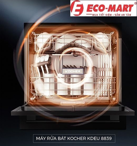 Phân tích chi tiết công nghệ sấy AIR TURBO của máy rửa bát Kocher KDEU-8839