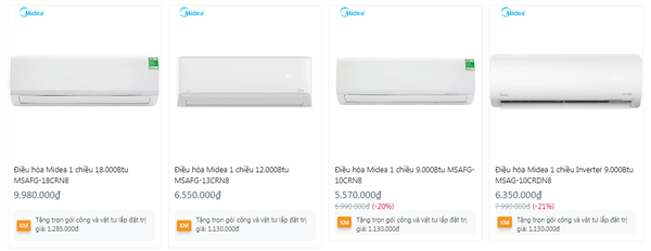 So sánh điều hòa Midea và Funiki 9000 BTU loại cơ: Chênh nhau nhỏ về giá – nhưng khác biệt lớn về độ bền và bảo hành