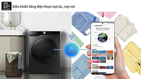 Công nghệ Heat Pump trên máy sấy Samsung DV90T7240BB/SV hoạt động như thế nào?