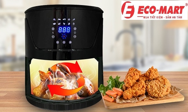 Nhà đông người nên mua nồi chiên không dầu 7 lít Magic Eco A-121