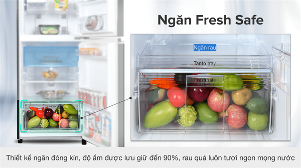 Công nghệ Fresh Safe trong ngăn rau củ trên tủ lạnh Panasonic
