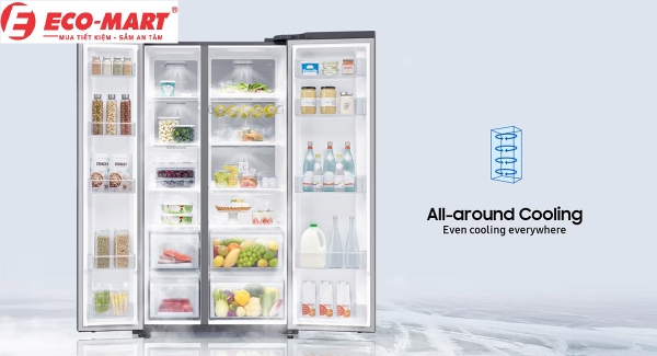 7 tiện ích của tủ tạnh Samsung Inverter 680 Lít RS62R5001B4/SV