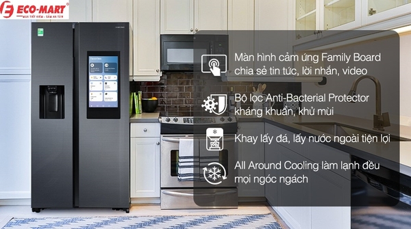 11 điểm nhấn đáng chú ý trên mẫu tủ lạnh Samsung Inverter 616 lít RS64T5F01B4/SV