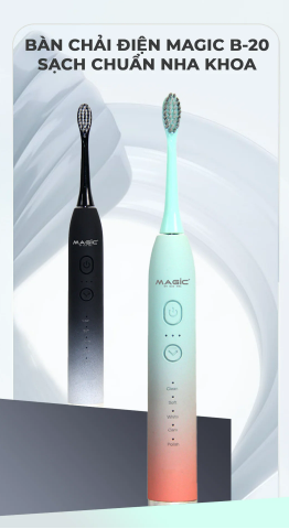Bàn Chải Điện Magic B-20: Phong Cách Ombre, Sức Mạnh Vượt Trội
