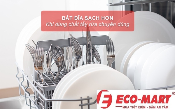 Cách chọn loại chất tẩy rửa phù hợp cho máy rửa bát Samsung DW60CG550FSGSV