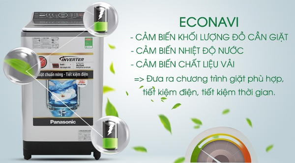 Công nghệ cảm biến Econavi trên máy giặt Panasonic và những điều cần biết