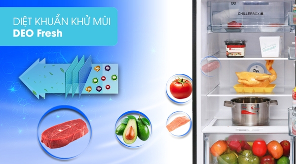 Công nghệ kháng khuẩn khử mùi DEO Fresh trên tủ lạnh Aqua