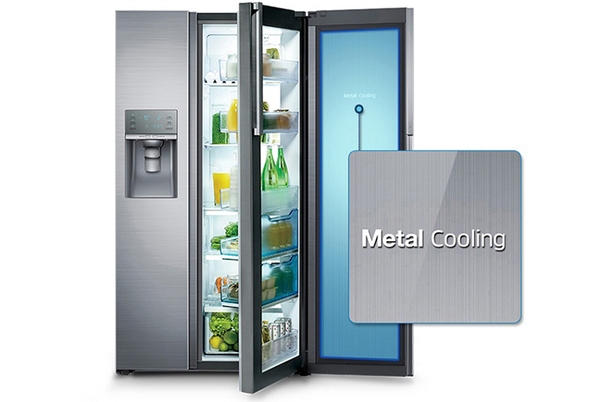 Ưu điểm của tấm chắn giữ nhiệt Metal Cooling trên tủ lạnh Samsung