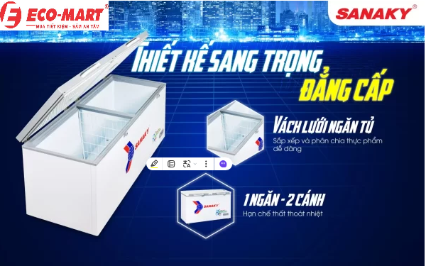9 điểm cần biết về tủ đông Sanaky VH-6699HY4K