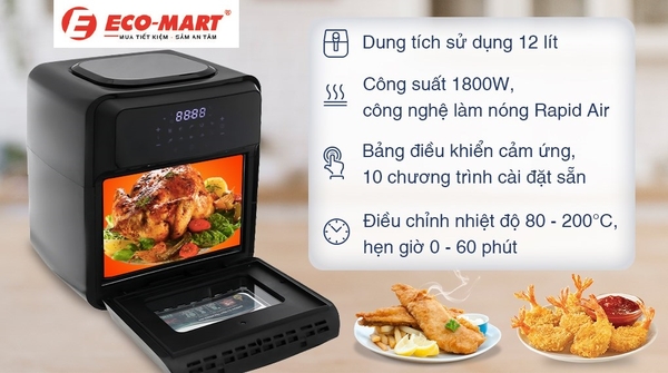 Top 5 thương hiệu nồi chiên không dầu được đánh giá cao tết năm 2024