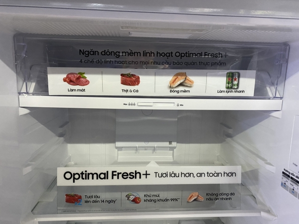 NGĂN ĐÔNG MỀM LINH HOẠT OPTIMAL FRESH+TRÊN TỦ LẠNH SAMSUNG 2023 LÀ GÌ?