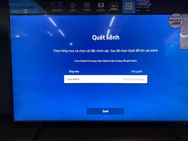 Hướng dẫn dò kênh VTV, VTC... trên các dòng tivi Samsung đời mới