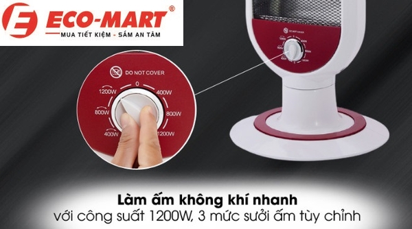 Cách sử dụng máy sưởi tiết kiệm điện hiệu quả, tiết kiệm điện.